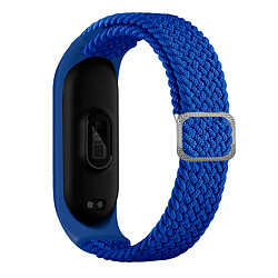 PHONECARE Bracelet Braided NylonSense Avec Boucle Ajustable pour Xiaomi Mi Band 4 / Mi Smart Band 4 - Bleu Foncé