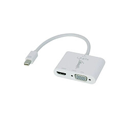 LINDY Adaptateur Mini DisplayPort 1.2 vers HDMI 4K & VGA - Actif