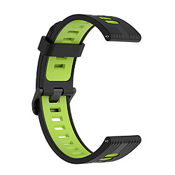 Acheter 22MM Bracelet de montre rayé en silicone, Bracelet de montre, Accessoires pour Huawei Watch GT3 SE ( noir citron vert )