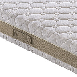 Materassi&Doghe Matelas 180x200 à mémoire de forme ondulée - AMOVIBLE-3 couches et 7 zones différenciées - Mémoire de 5 cm - Anatomique - Antibactérien - Anti-acariens - 100% Made in Italy