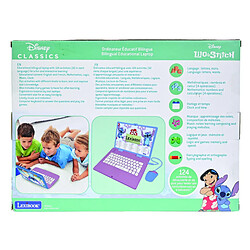 Lexibook Ordinateur portable éducatif bilingue Stitch (FR/EN)