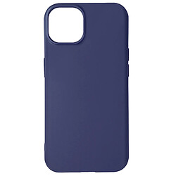 Avizar Coque Apple iPhone 14 Plus Silicone Flexible Finition Mate Anti-traces bleu nuit