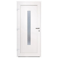 Avis vidaXL Porte d'entrée anthracite 88x200 cm PVC