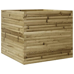 vidaXL Jardinière 80x80x68,5 cm bois de pin imprégné