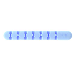 Cable winder cordon d'écouteur organiseur rangement de fil supports de silicium clips bleu