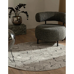 Hadorn Tapis 160x160 gris Davos Spice