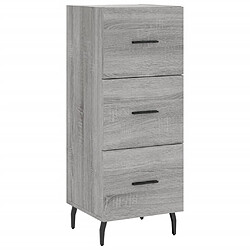 Acheter vidaXL Buffet haut Sonoma gris 34,5x34x180 cm Bois d'ingénierie