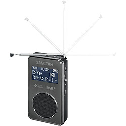 Sangean Radio de Poche avec écran LCD et 20 stations préréglées 35W Noir