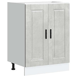 vidaXL Armoire de cuisine Porto gris béton bois d'ingénierie