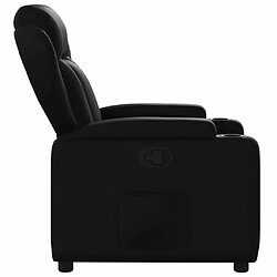 Acheter Maison Chic Fauteuil inclinable,Fauteuil luxe de relaxation Noir Similicuir -MN19690