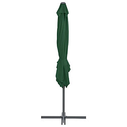 Acheter Helloshop26 Parasol meuble de jardin en porte-à-faux avec mât en acier 250 x 250 cm vert 02_0008608