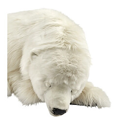 Hansa Peluche Geante Ours Polaire Dormeur 105 cm H