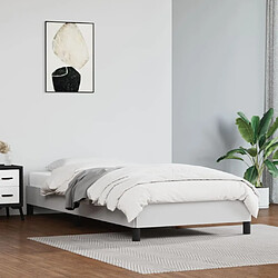 vidaXL Cadre de lit sans matelas blanc 90x200 cm similicuir