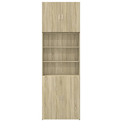 Acheter vidaXL Buffet haut chêne sonoma 80x42,5x249 cm bois d'ingénierie