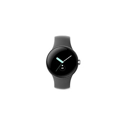 Montre connectée Google Pixel Watch Wifi Argent avec bracelet sport Charbon