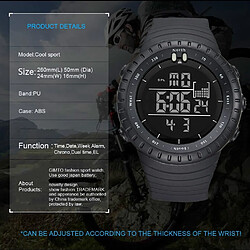 Universal 2021 Outdoor Sport Montre numérique Homme Montre sport Homme Running Chronomètre Armée LED Horloge électronique Poignet Montre Homme | Cadeaux Cadeaux | Cadeau Monte Team Montre pas cher