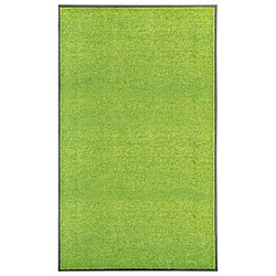 vidaXL Paillasson lavable Vert 90x150 cm