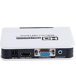 Avis Wewoo Blanc Convertisseur HDMI vers VGA et Audio HDTV