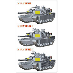 Rye Field Model Maquette Char U.s. Main Battle Tank M1a2 Sep Abrams Tusk I / Tusk Ii / M1a1 Tusk 3 In 1