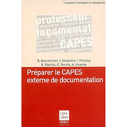 Préparer le Capes externe de documentation - Occasion