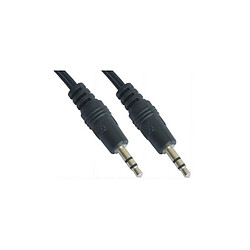 ? Câble audio stéréo Jack 3,5 mm-M vers Jack 3,5 mm-M - 1,5 M Noir pas cher