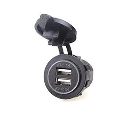 YP Select Chargeur de voiture USB double étanche avec indicateur LED 3.1A RV / modification de yacht-BLEU