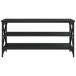 Acheter Maison Chic Meuble TV scandinave - Banc TV pour salon Noir 100x40x50 cm Bois d'ingénierie -MN75421