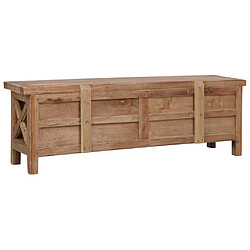 Acheter vidaXL Meuble TV avec 3 tiroirs 120x30x40 cm Bois d'acajou massif