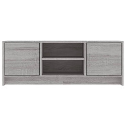 Acheter vidaXL Meuble TV sonoma gris 102x30x37,5 cm bois d'ingénierie