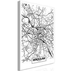 Artgeist Tableau - City Plan: Wroclaw (1 Part) Vertical [20x30]