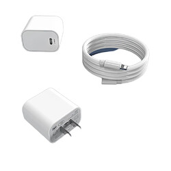 General Apple Charger 14 13 Fast, 20W PD USB C Adaptateur de chargeur mural avec câble de type C vers Lightning de 5 pieds compatible avec iPhone 14/13 Pro/13/12/12 Mini/12 Pro Max/11 Pro Max(5 pieds)