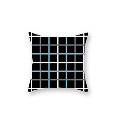 Acheter YP Select 3Pcs Home Geometry Line Housse de coussin Salon Canapé de bureau Housse de coussin - 5 Bleu 45X45Cm