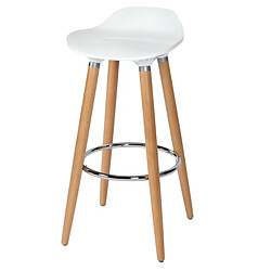 Avis Rendez Vous Deco Tabouret de bar Italien blanc 73 cm (lot de 2)