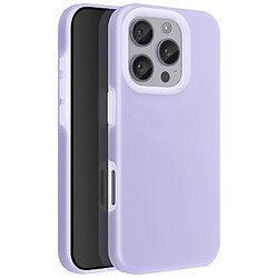 Avizar Coque pour iPhone 16 Pro Antichoc Intérieur Doux Bord Surélevé Violet Clair