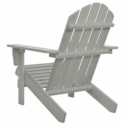 Acheter Maison Chic Chaise de jardin - Fauteuil d'extérieur Bois Gris -MN20703