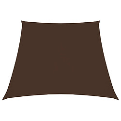 vidaXL Voile de parasol Tissu Oxford trapèze 4/5x4 m Marron