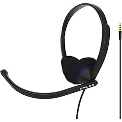 Casque d'Écoute Filaire avec Microphone Anti-bruit pour Bureau Vidéoconférence, , Noir, KOSS, CS200i