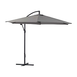 Habitat Et Jardin Parasol jardin déporté Alu Ilios - Rond - Ø 3 m - Gris