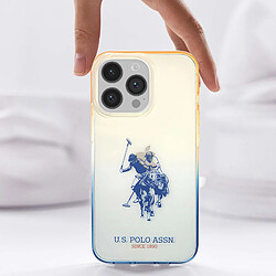 Avis Us Polo U.S Polo Coque pour iPhone 14 Pro Max Double Horse Antichoc Bords Surélevés Bleu Nuit