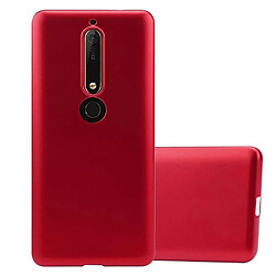 Cadorabo Coque Nokia 6,1 Etui en Rouge