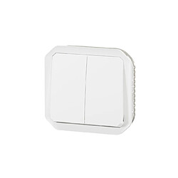 commande double - 10a - blanc - composable - legrand plexo 069625l