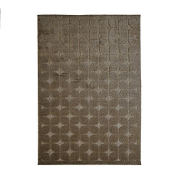 Thedecofactory NEW AGE FIFTIES - Tapis intérieur et extérieur motif fifties en relief beige 120x170