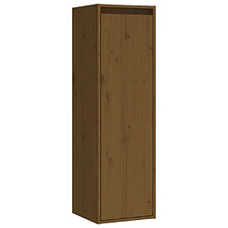 Maison Chic Armoire murale,Meuble de Rangement pour salon,cuisine Marron miel 30x30x100 cm Bois de pin massif -MN35212