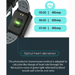 Wewoo Bracelet connecté P2 1,3 pouces IPS écran couleur IP67 Étanche Smart Watch BraceletRappel de message de soutien / Moniteur de fréquence cardiaque / Oxymètre / Surveillance de la pression artérielle / de la veille du sommeil Noi pas cher