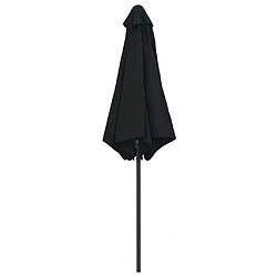 Avis vidaXL Parasol de jardin et mât en aluminium 270x246 cm Noir