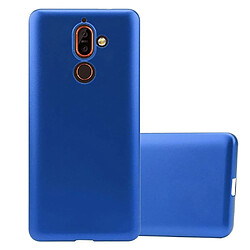 Cadorabo Coque Nokia 7 PLUS Etui en Bleu