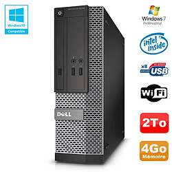 PC Dell Optiplex 3020 SFF Intel G3220 3GHz 4Go Disque 2To DVD Wifi W7 - Occasion