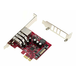 Acheter Kalea-Informatique Carte contrôleur PCIe USB3 3 ports et Lan Gigabit ethernet RJ45. Chipset Realtek RTL8153 et Nec renesas D720201