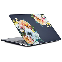 Wewoo Coque PC rigide motif fleurs pour Macbook Pro 13,3 pouces avec barre tactile