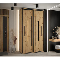 Abiks Meble Armoire Davos 12 À Portes Coulissantes 235,2/130/45 2 Portes